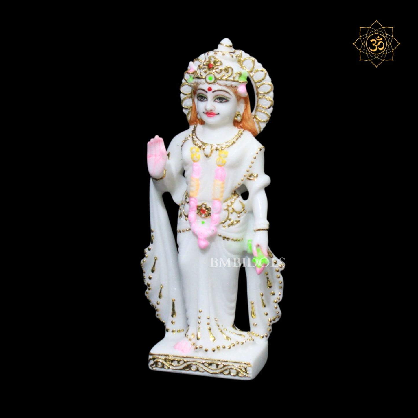 Radha Krishna Marble Idol for Ghar Mandirs in 9inches