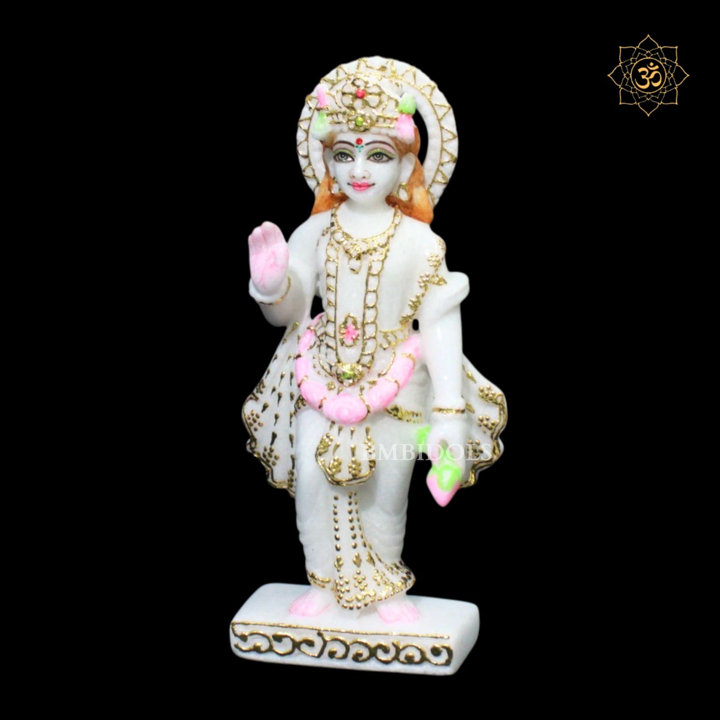 Lakshmi Narayan Marble Murti in 9inches for Homes and Temples
