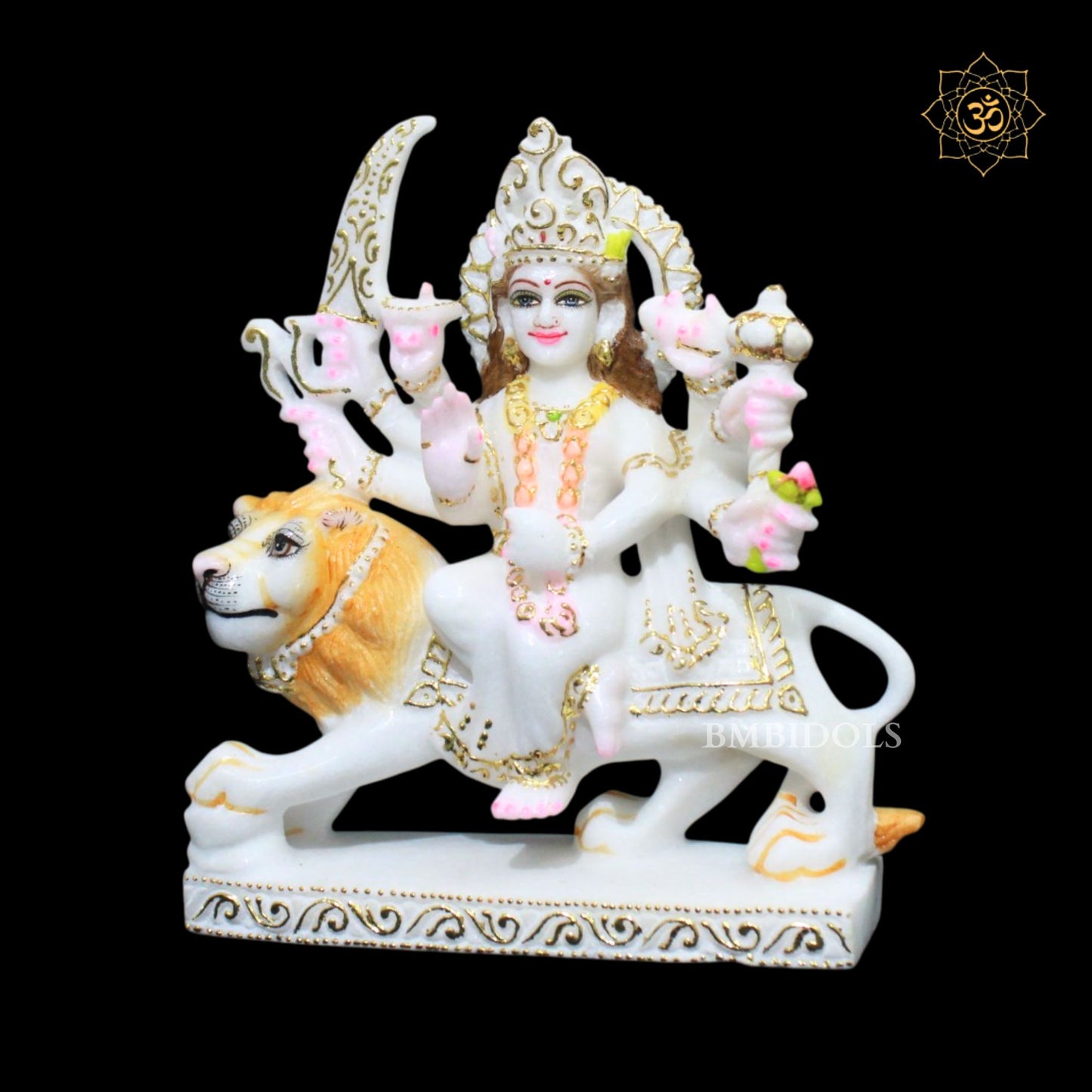 Marble Durga Murti in 9inches in Makrana Marble
