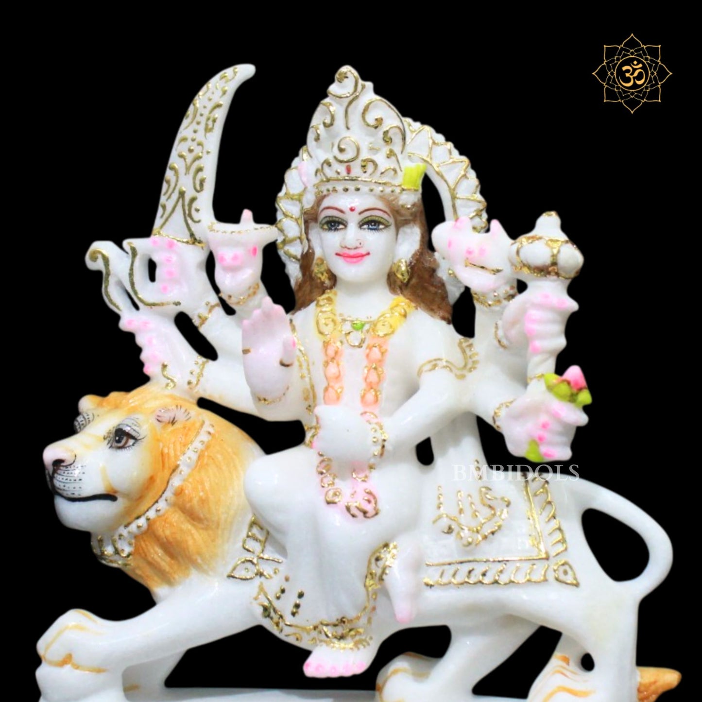 Marble Durga Murti in 9inches in Makrana Marble