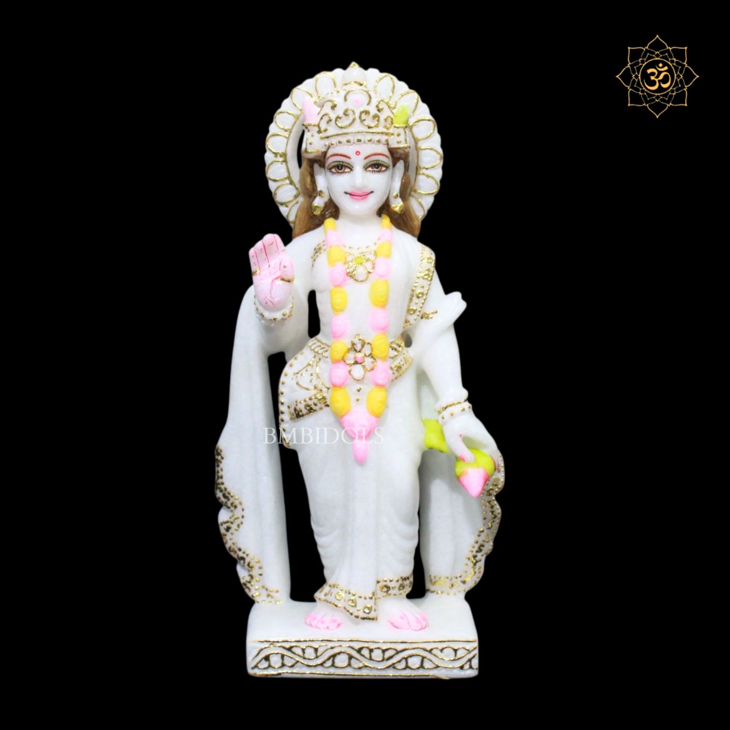 Ram Darbar Marble Murti in 12inches for Ghar Mandirs