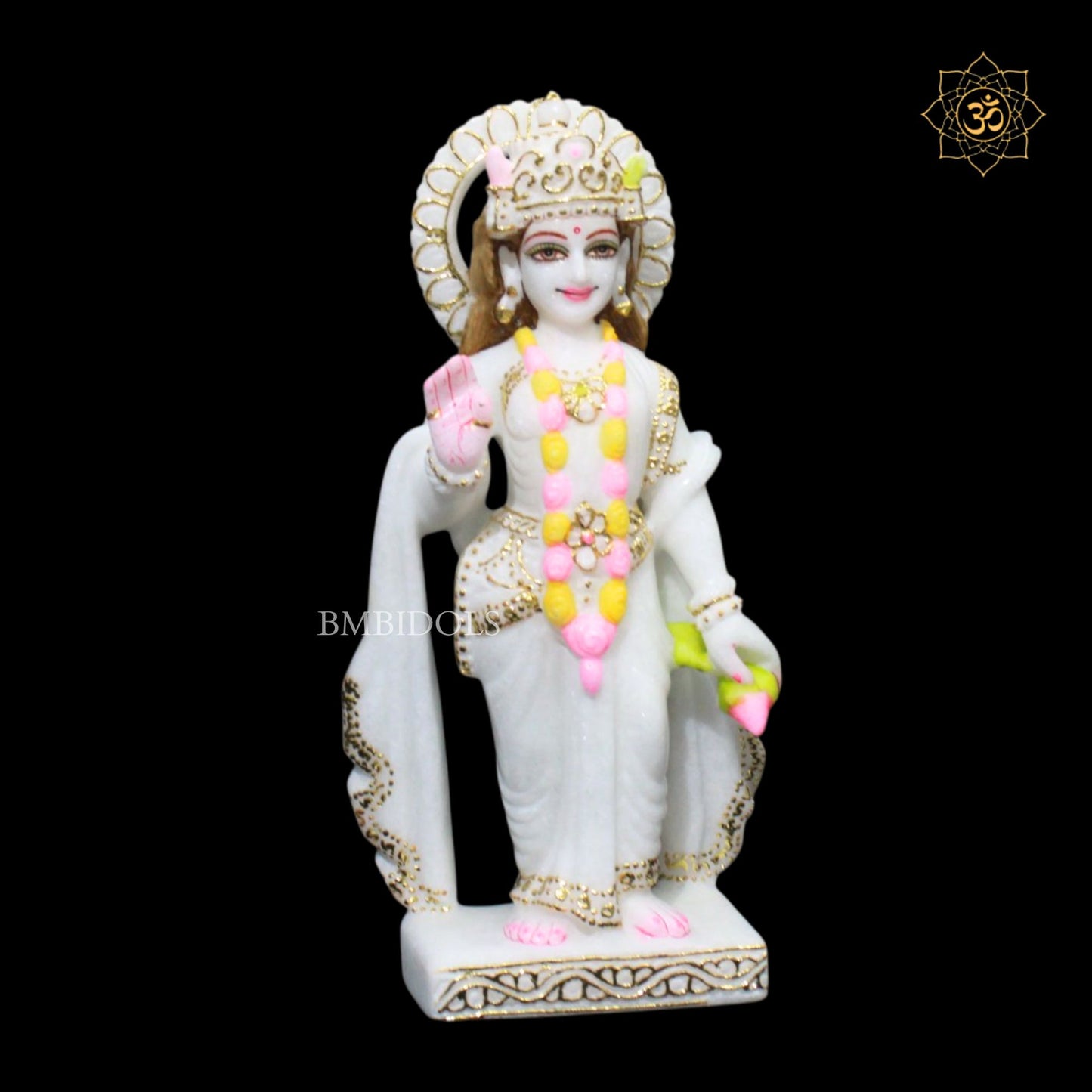 Ram Darbar Marble Murti in 12inches for Ghar Mandirs
