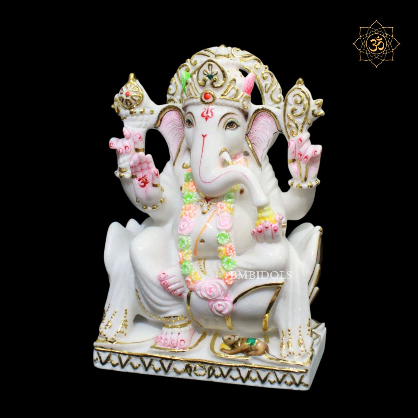 Ganesh Lakshmi Marble Statue in 1feet
