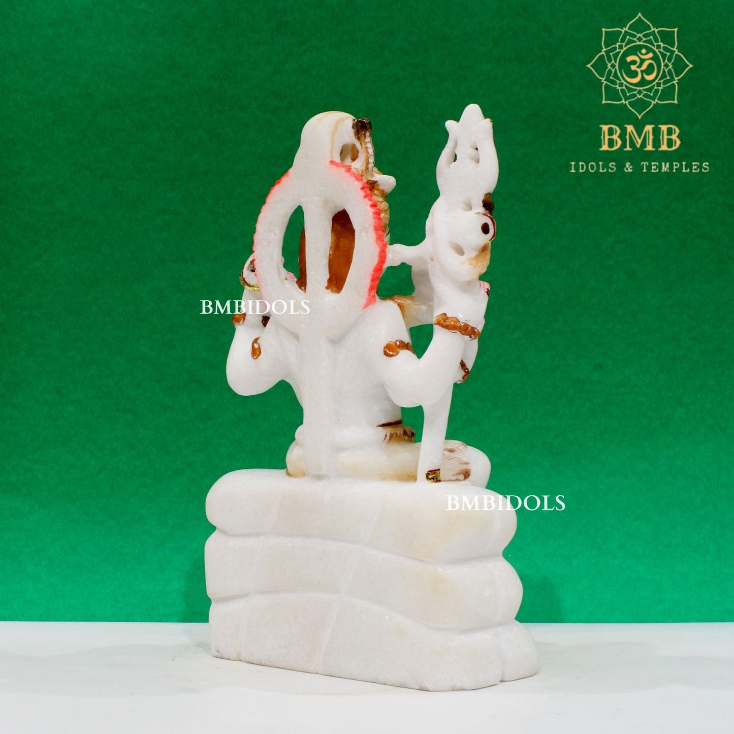 Marble Shiva Murti in Makrana Marble in 9inch for Home & Temples