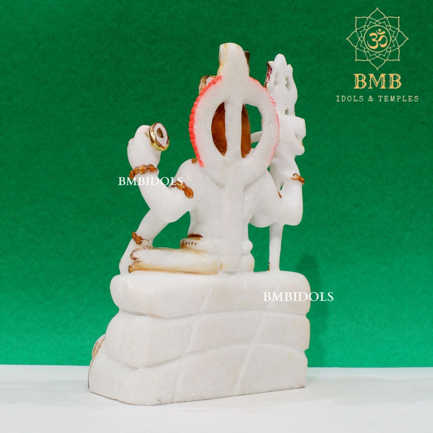 Marble Shiva Murti in Makrana Marble in 9inch for Home & Temples