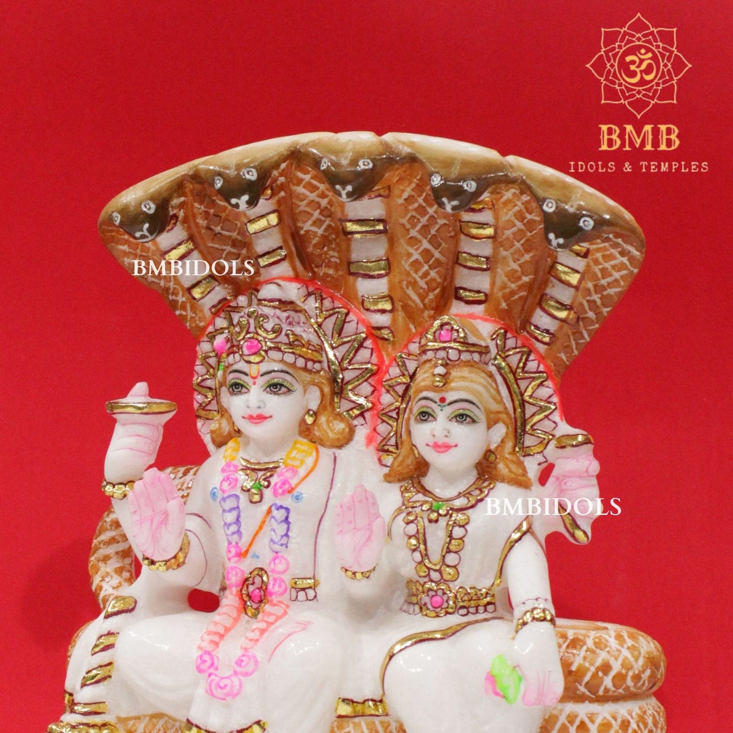 Marble Lakshmi Narayan Murti in 10inchesfor Home and Temples