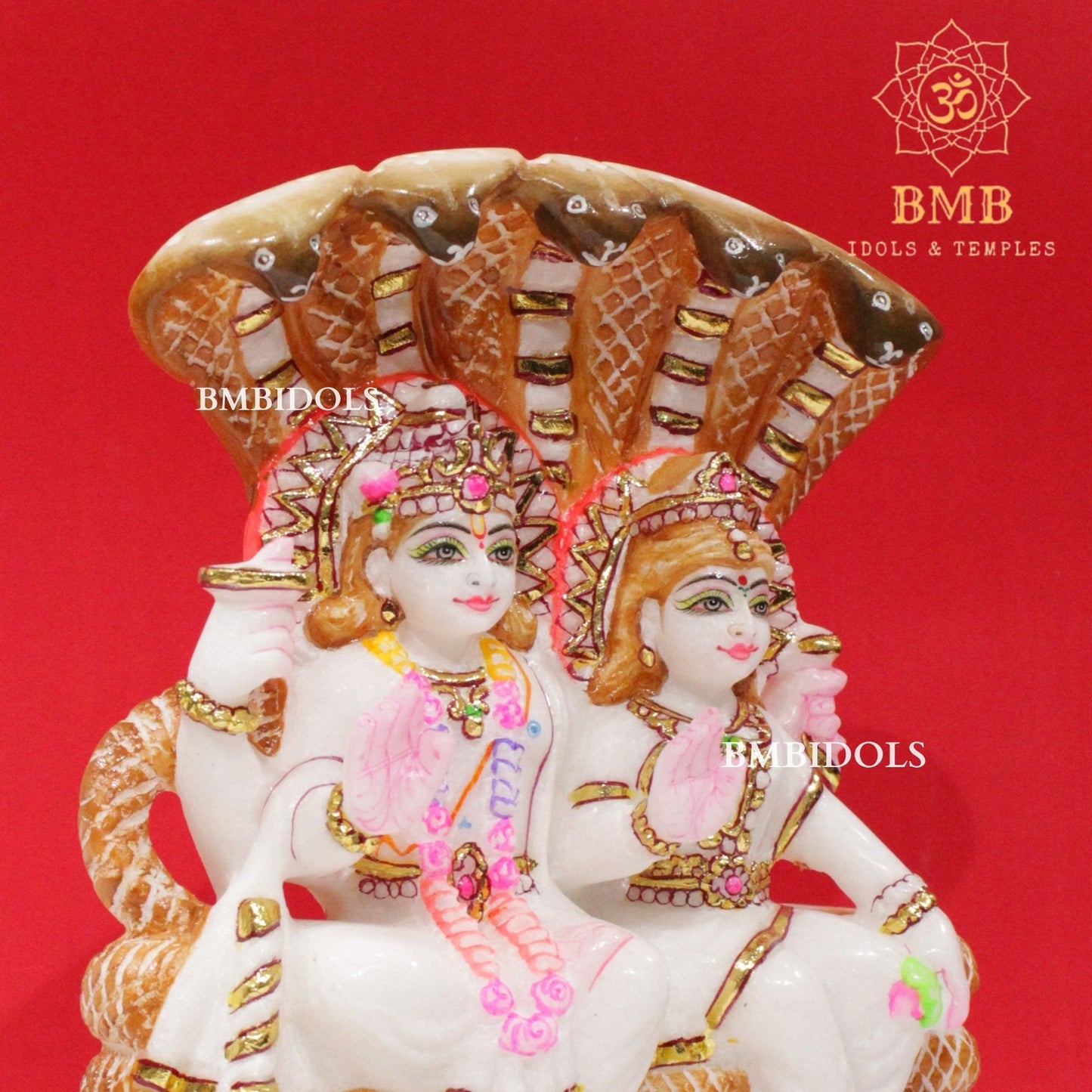 Marble Lakshmi Narayan Murti in 10inchesfor Home and Temples