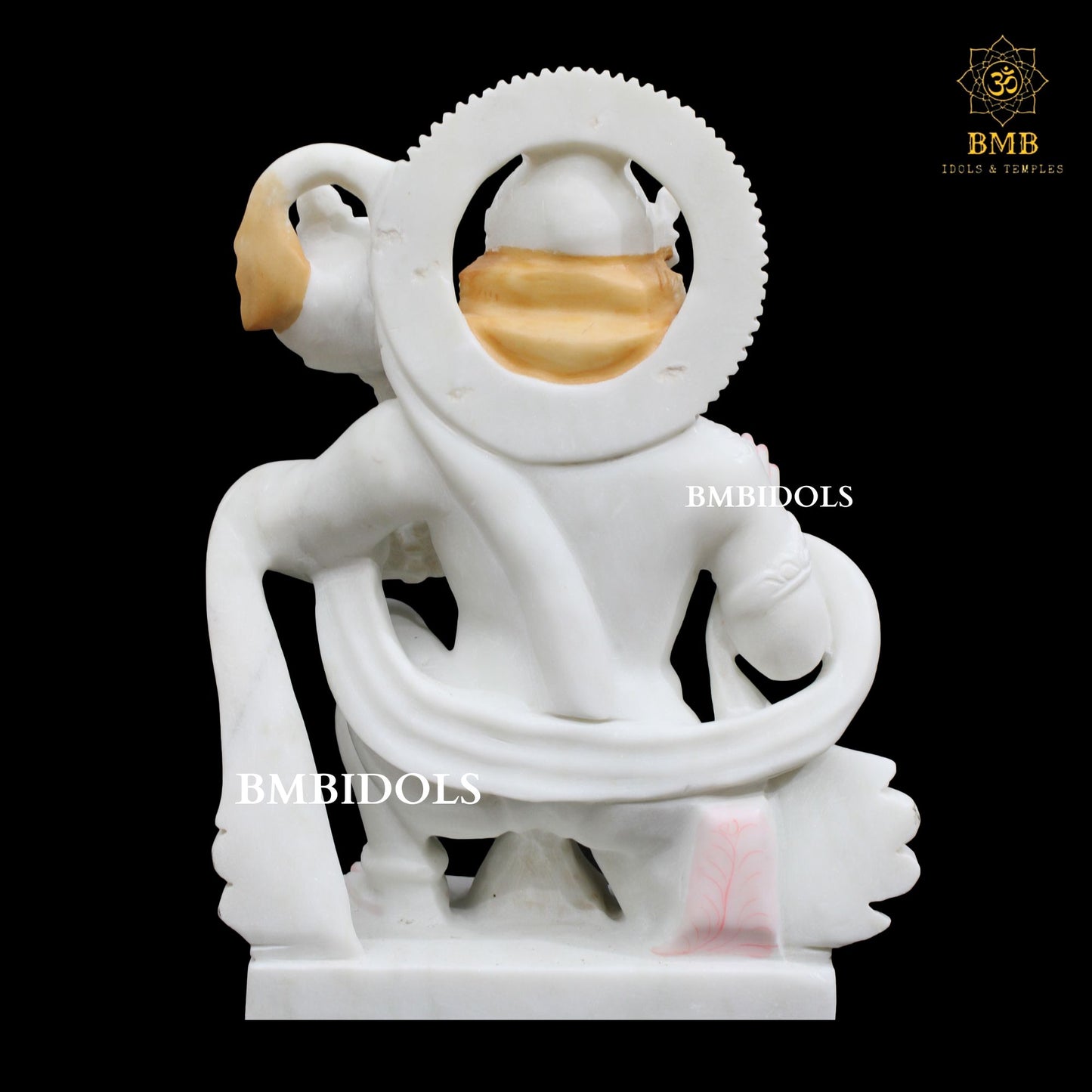 Marble Ashirwad Hanuman Statue made in Makrana Marble in 15inches