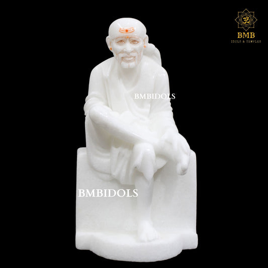 Sai Baba Marble Idol made in Makrana Marble in 10inches