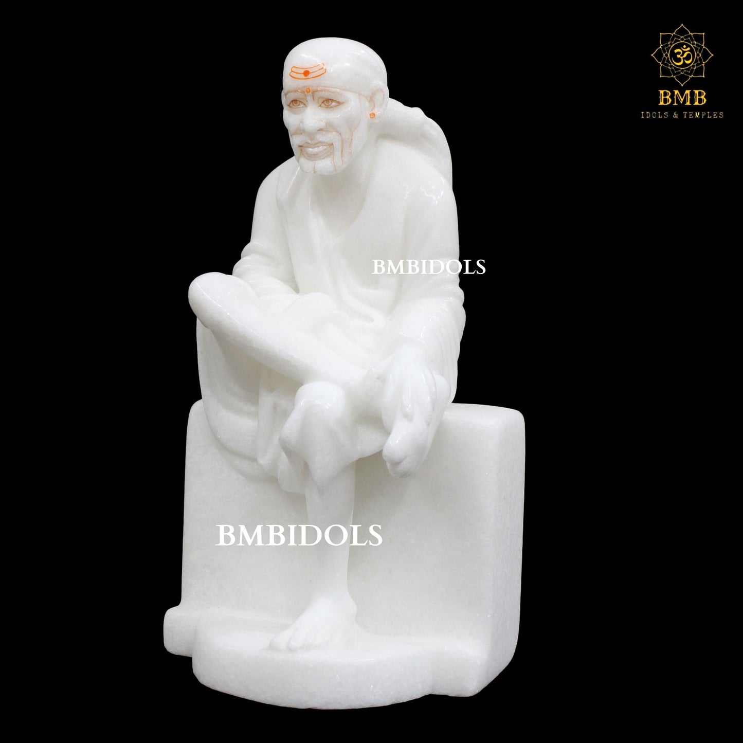 Sai Baba Marble Idol made in Makrana Marble in 10inches