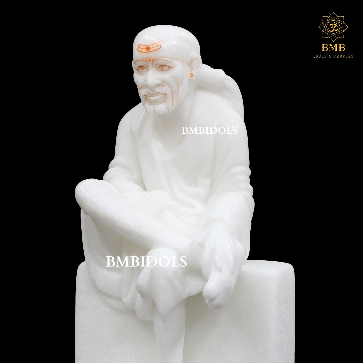 Sai Baba Marble Idol made in Makrana Marble in 10inches