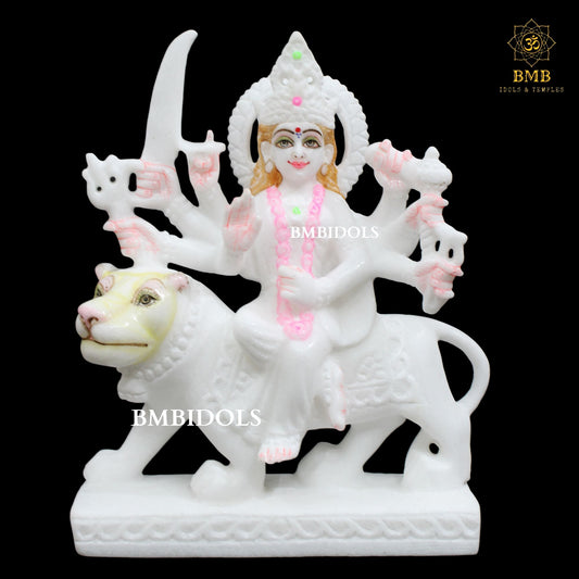 Marble Ambe Maa Murti made in Makrana Marble in 10inches