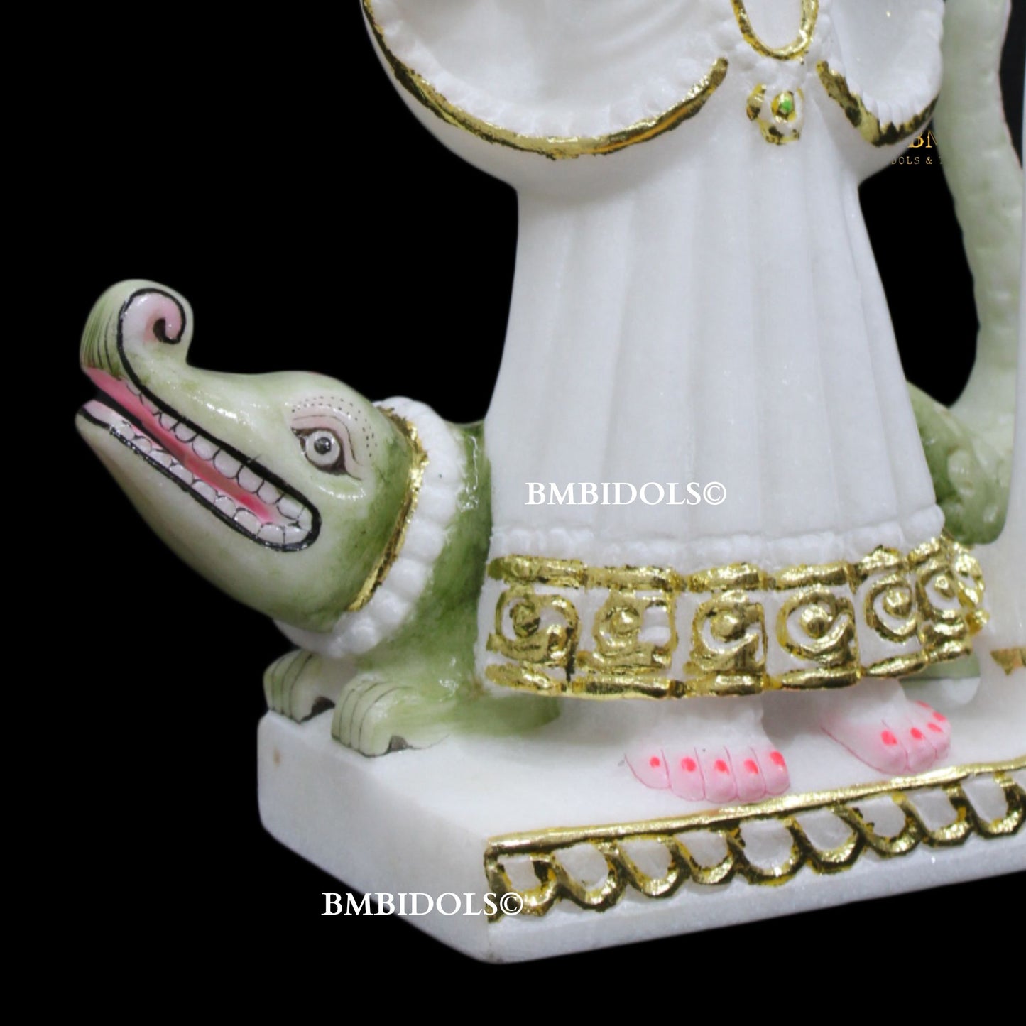 Marble Khodiyar Maa Murti made in Makrana Marble in 12inches