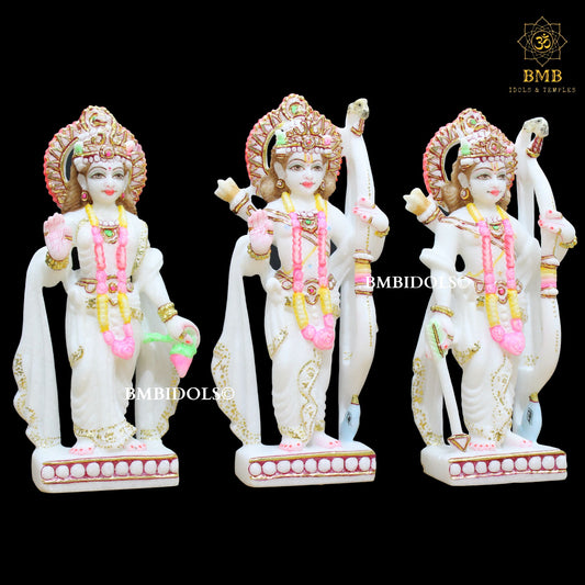 Marble Ram Darbar Murti made in 10inches in Makrana Marble