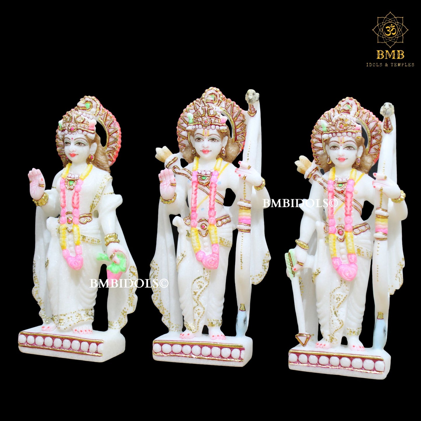 Marble Ram Darbar Murti made in 10inches in Makrana Marble