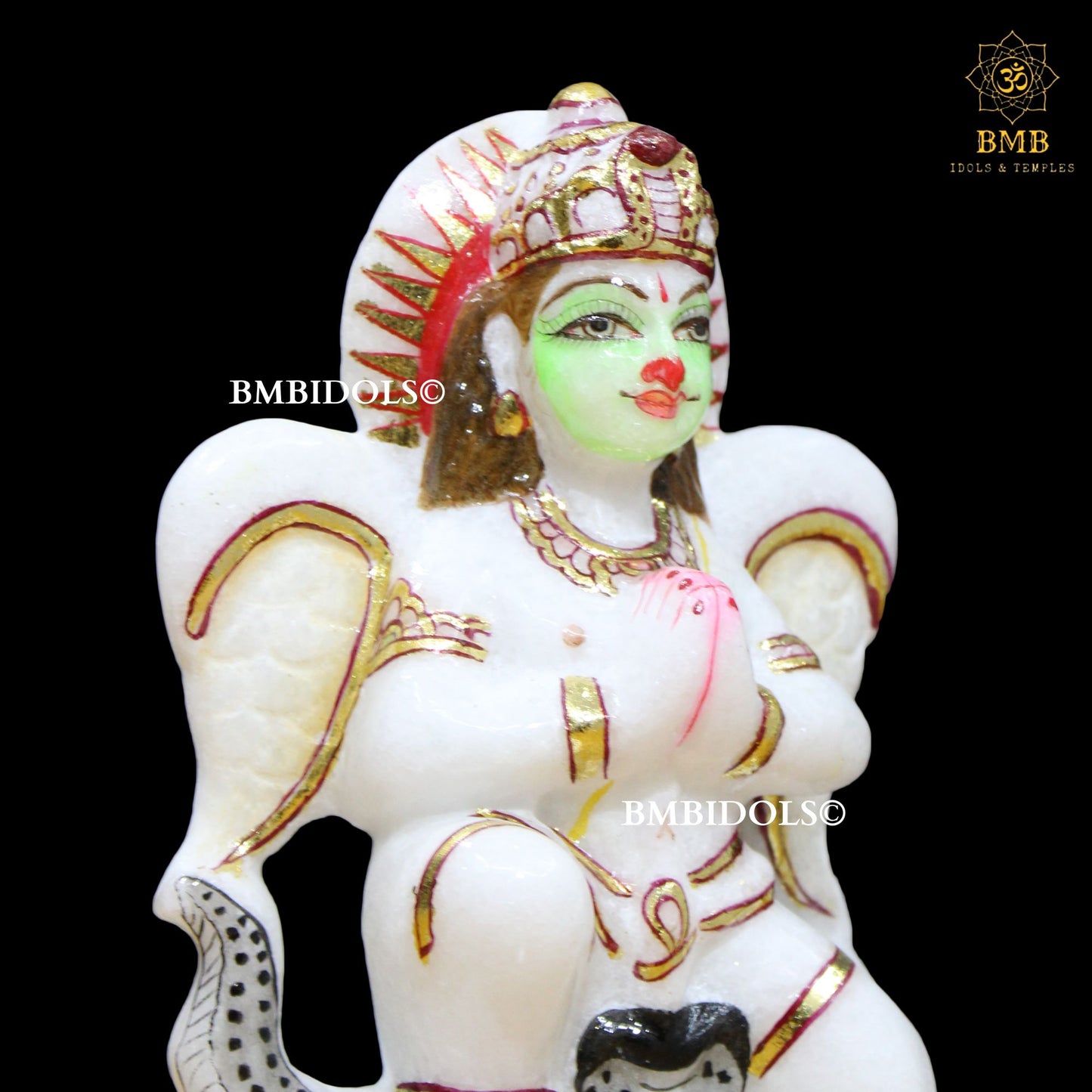 Marble Garuda Murti in Makrana Marble in 6inches