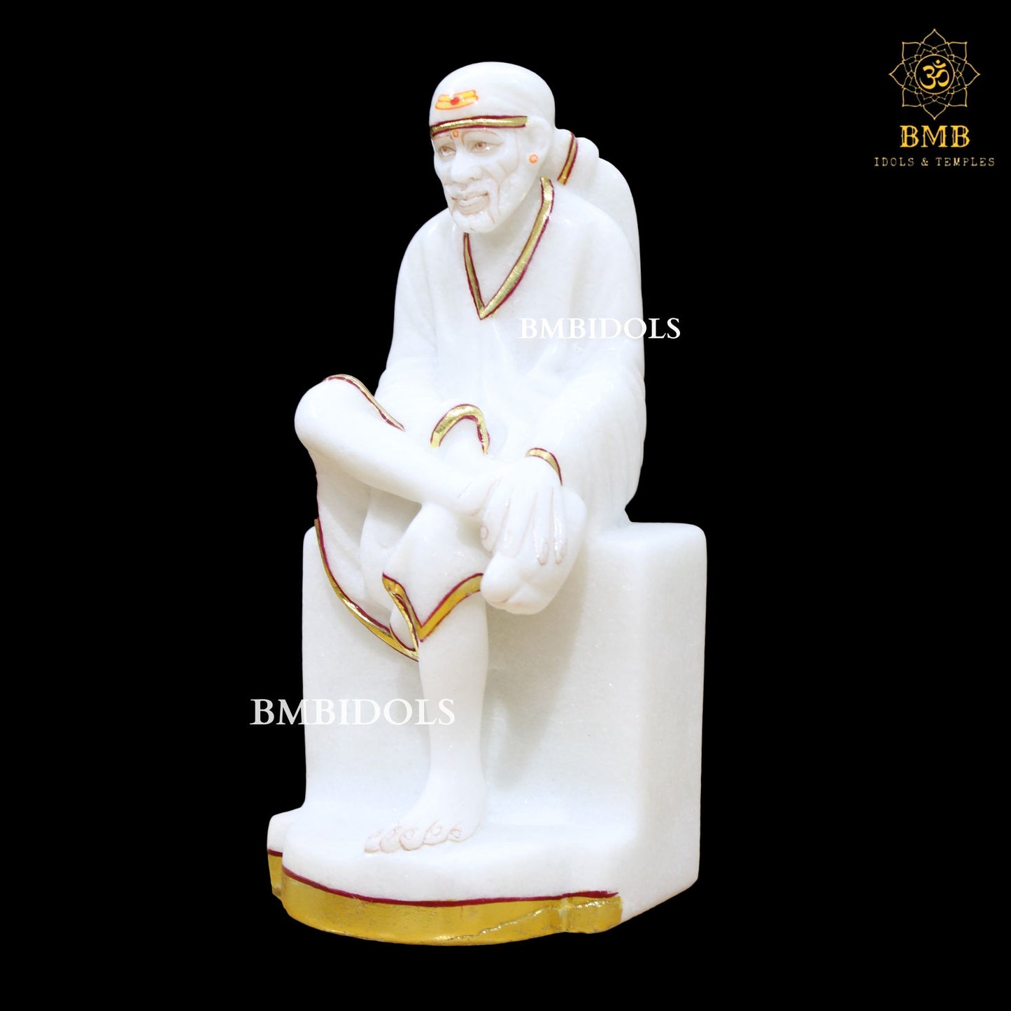 Shridi Sai Baba Marble Statue made in Makrana Marble in 10inch