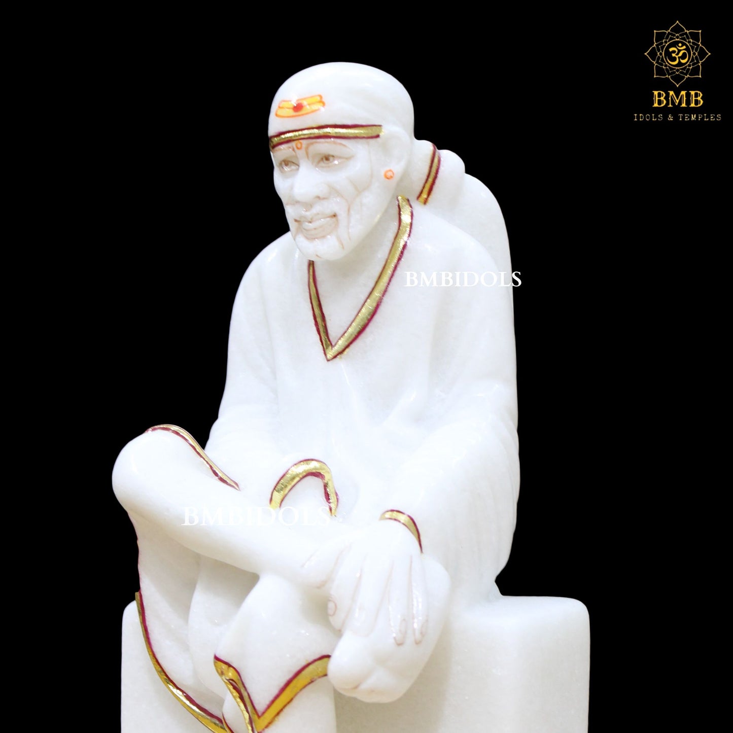 Shridi Sai Baba Marble Statue made in Makrana Marble in 10inch