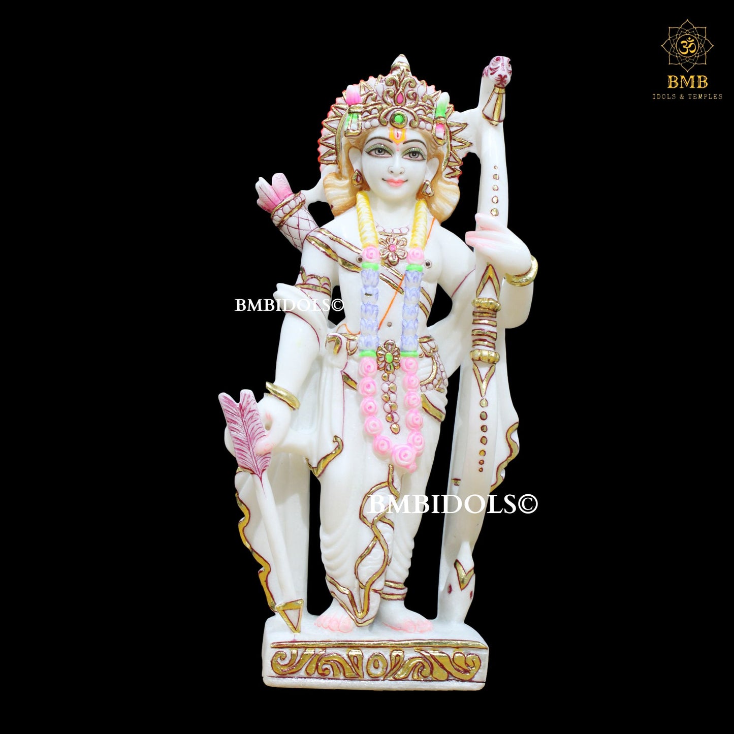 Ram Darbar Marble Murti in 15inches for Homes and Temples