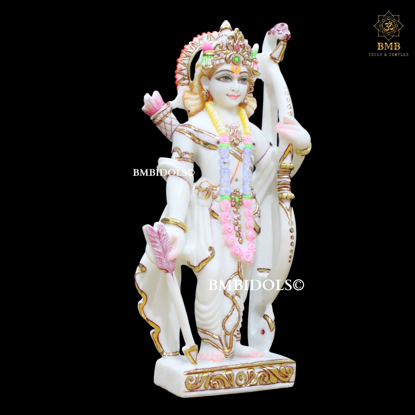 Ram Darbar Marble Murti in 15inches for Homes and Temples