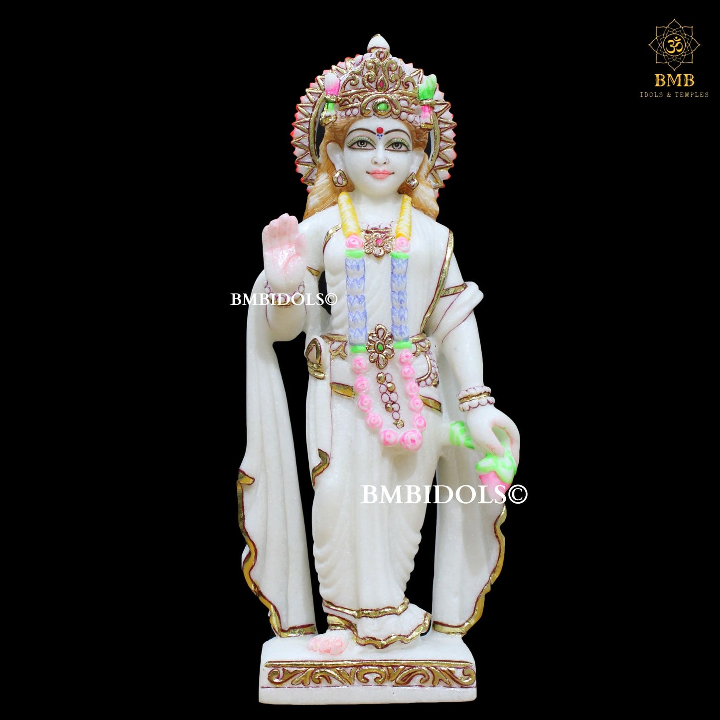 Ram Darbar Marble Murti in 15inches for Homes and Temples