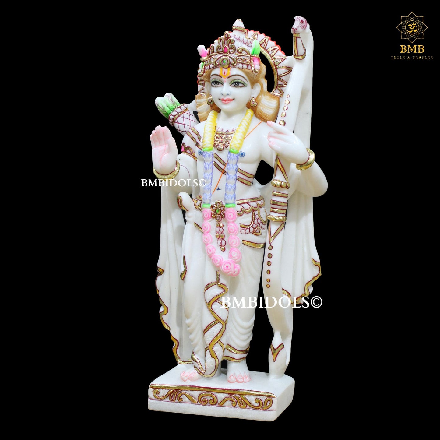 Ram Darbar Marble Murti in 15inches for Homes and Temples