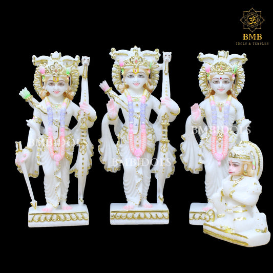 Marble Ram Darbar Statue in 12inches for Homes & Temples