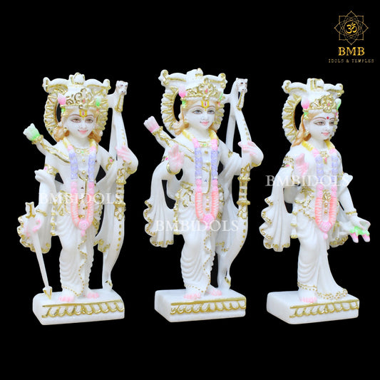 Marble Ram Darbar Statue in 12inches for Homes & Temples