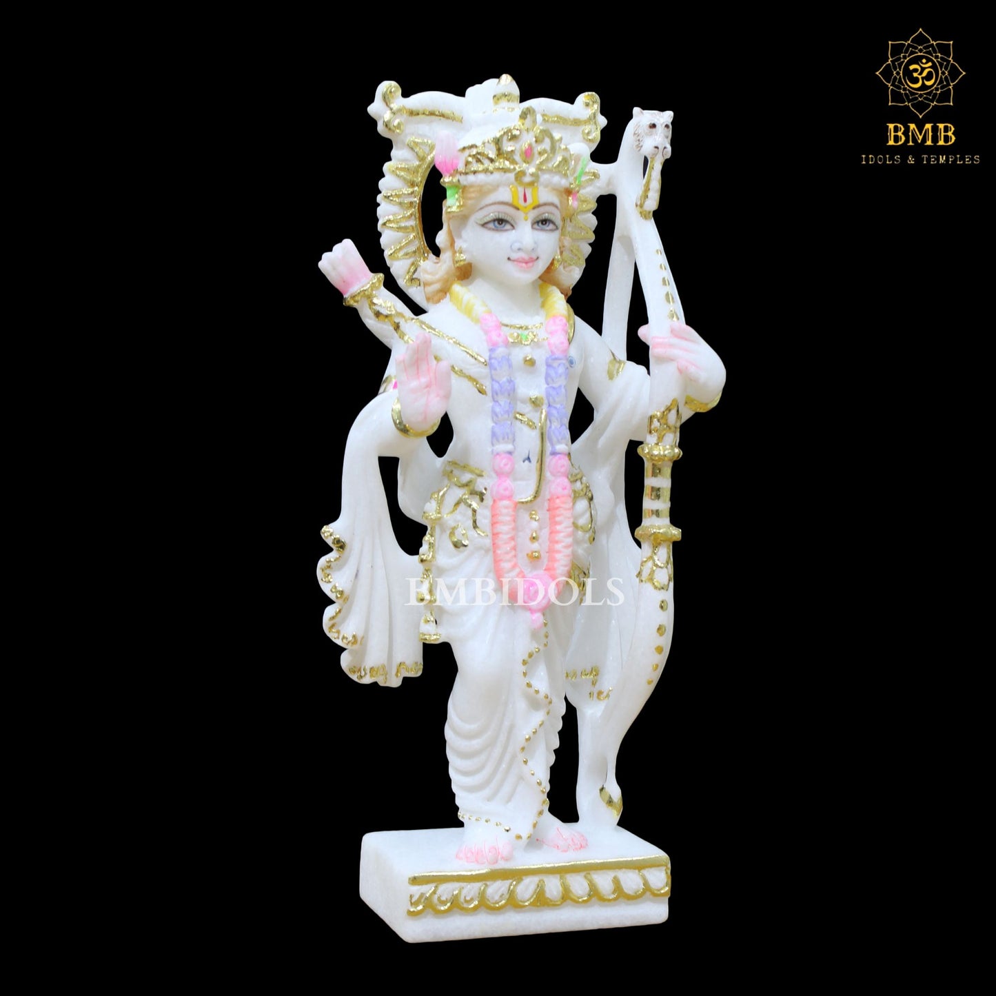 Marble Ram Darbar Statue in 12inches for Homes & Temples