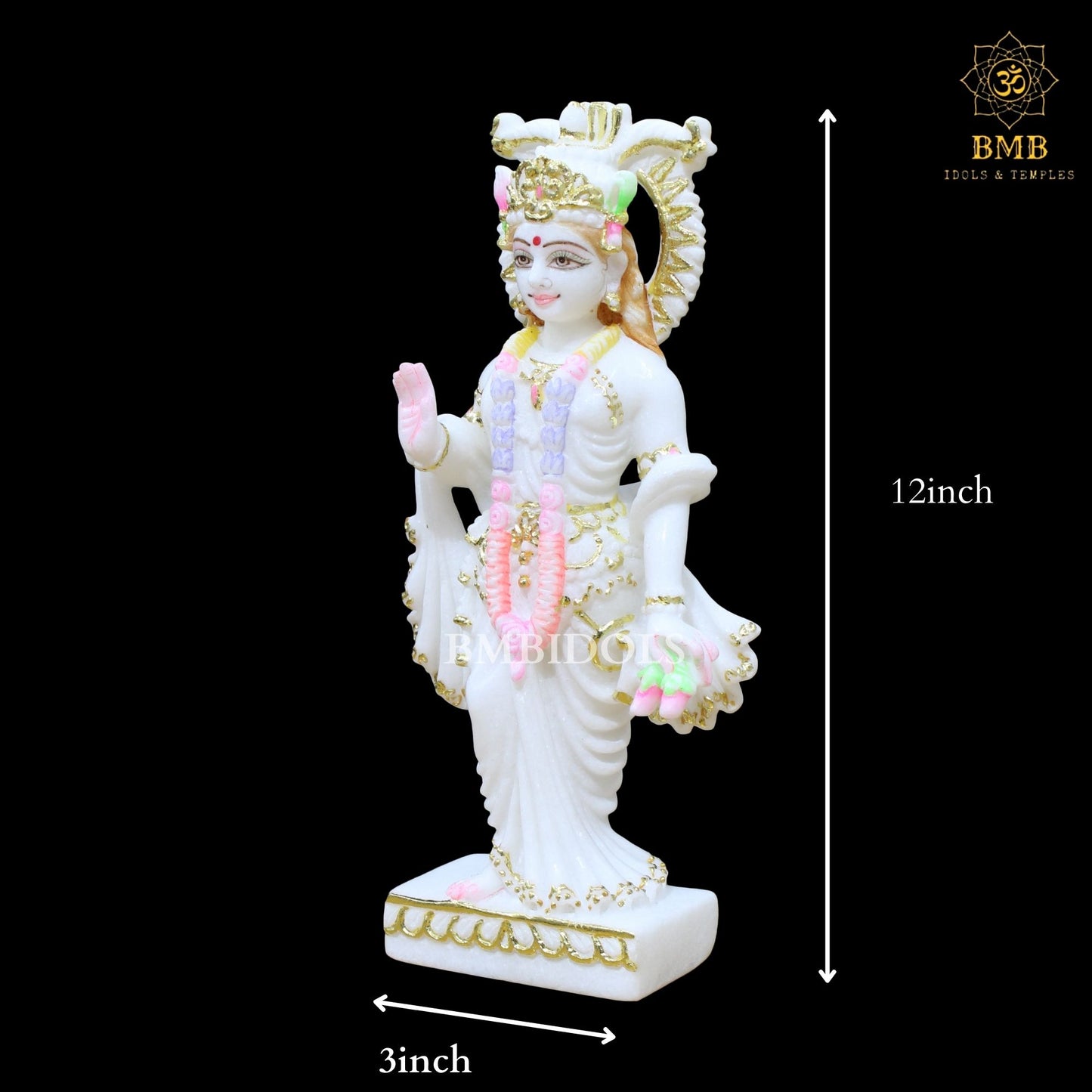 Marble Ram Darbar Statue in 12inches for Homes & Temples