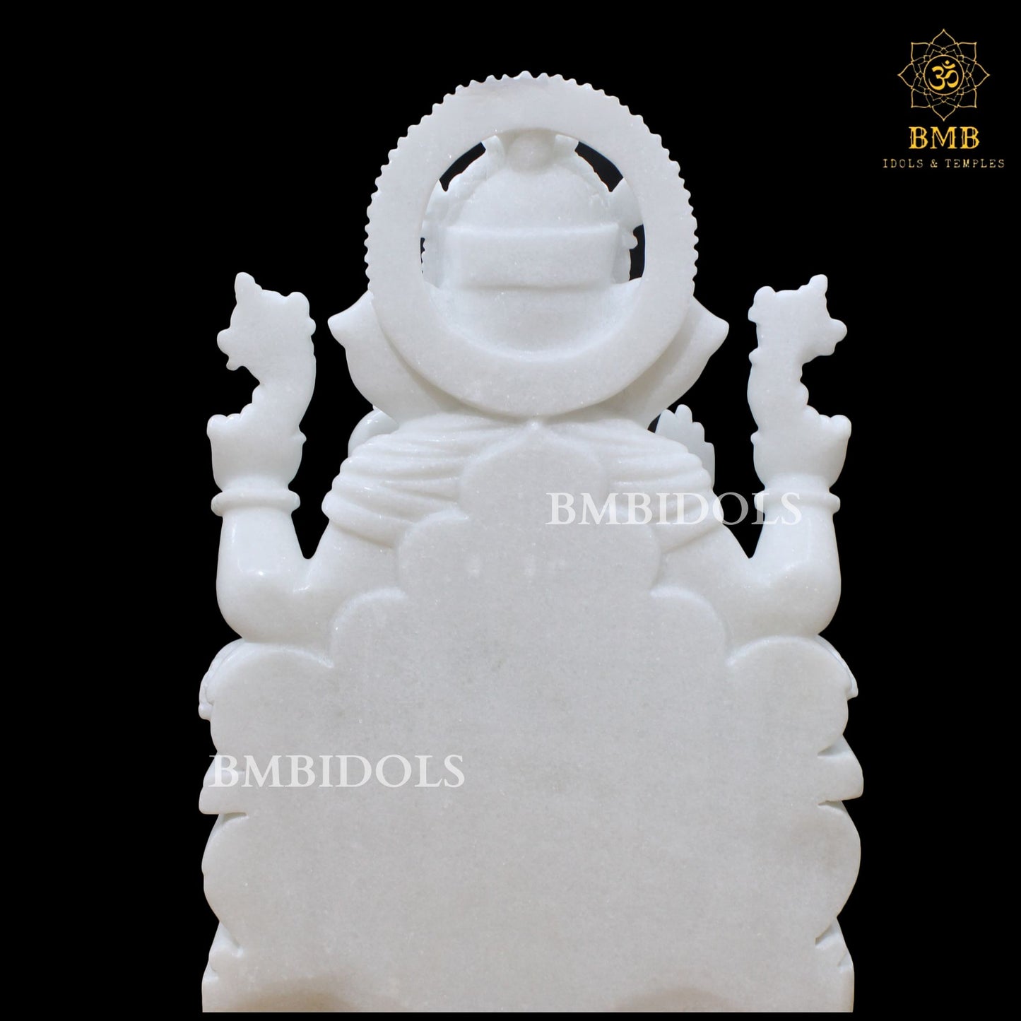 Marble Ganesh Statue made in 18inches for Homes and Temples, Ganpati Murti