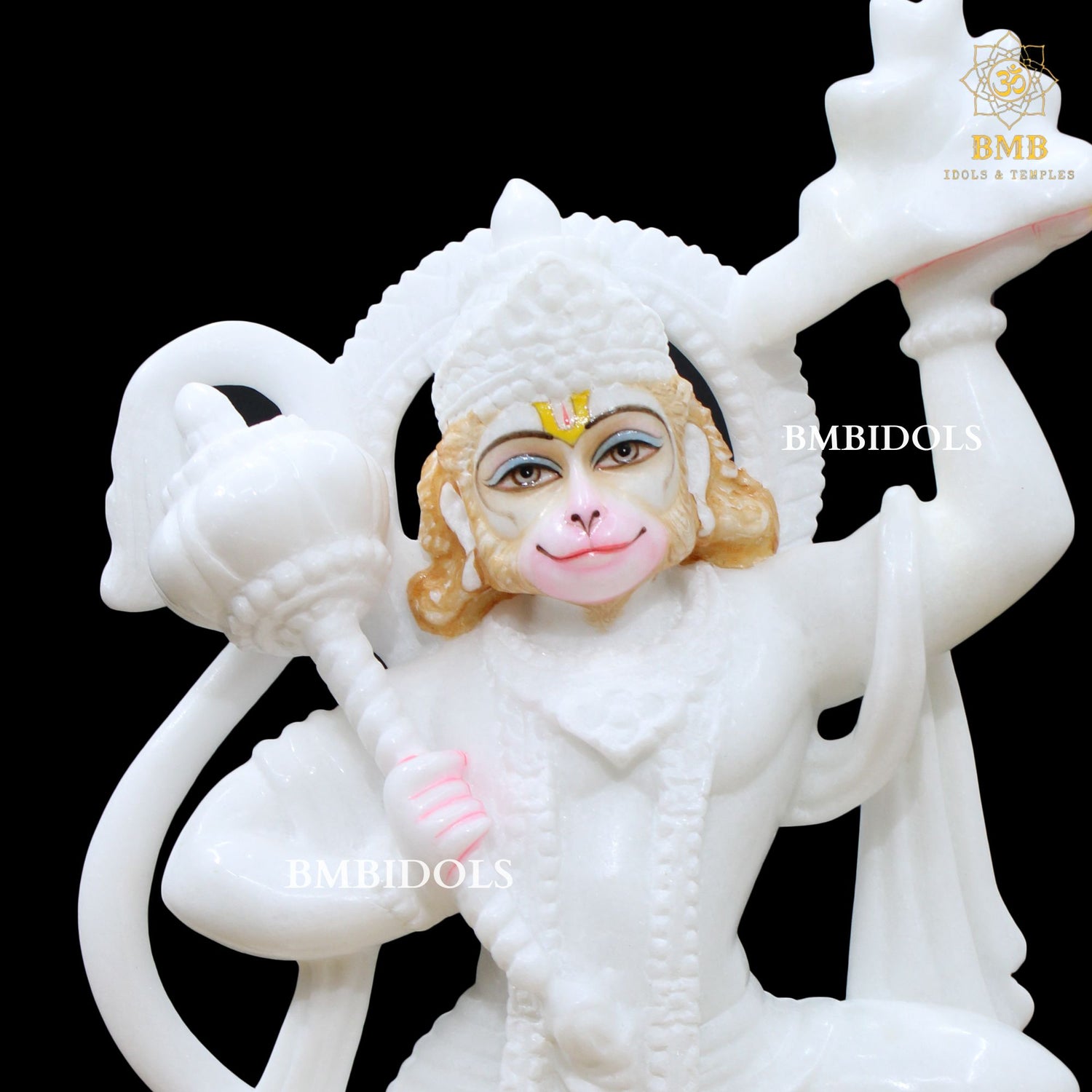 White Marble Hanuman Statue