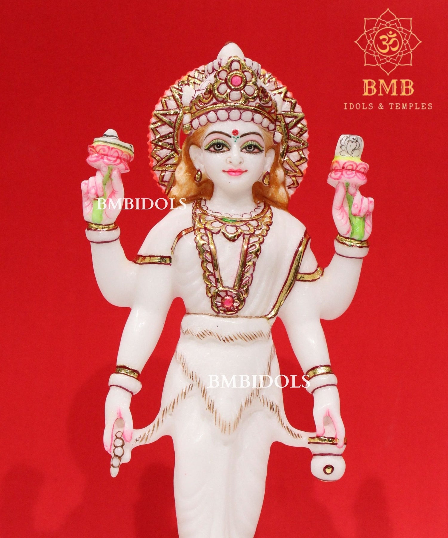 Marble Parvati Mata Statue