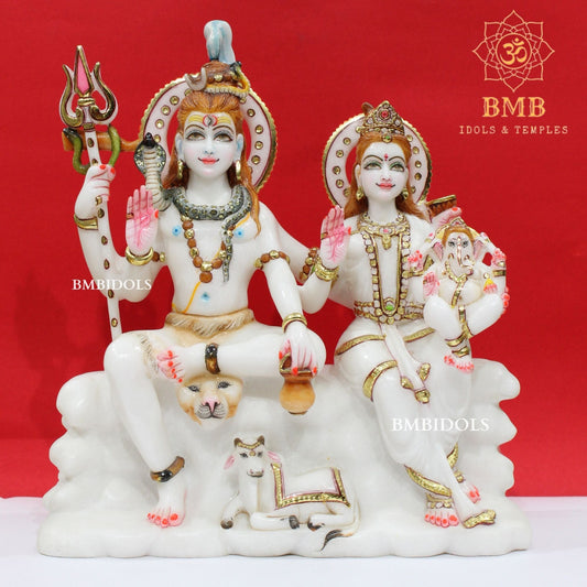 Marble Shiv Parivar Murti