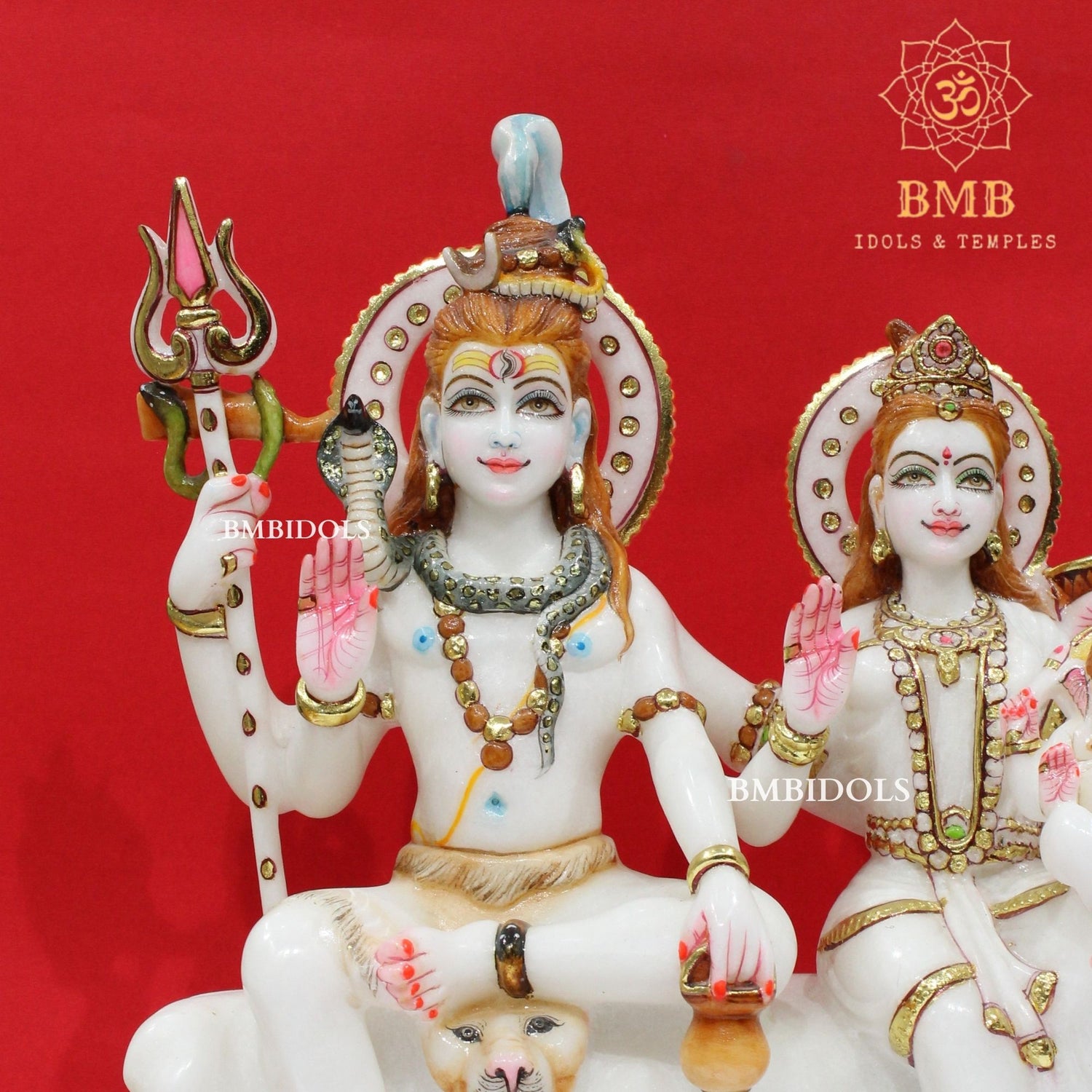 Marble Shiv Parivar Statue