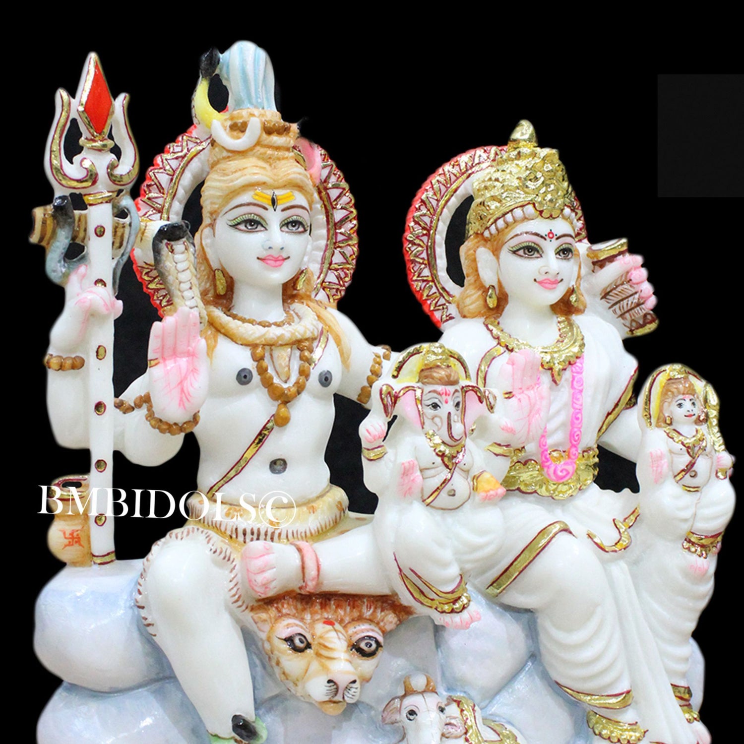 Marble Shiv parvati Murti