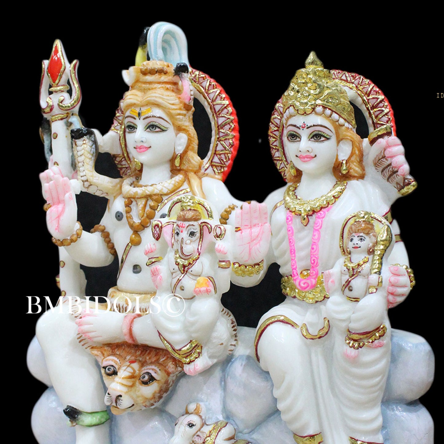 Marble Shiv Parivar Murti