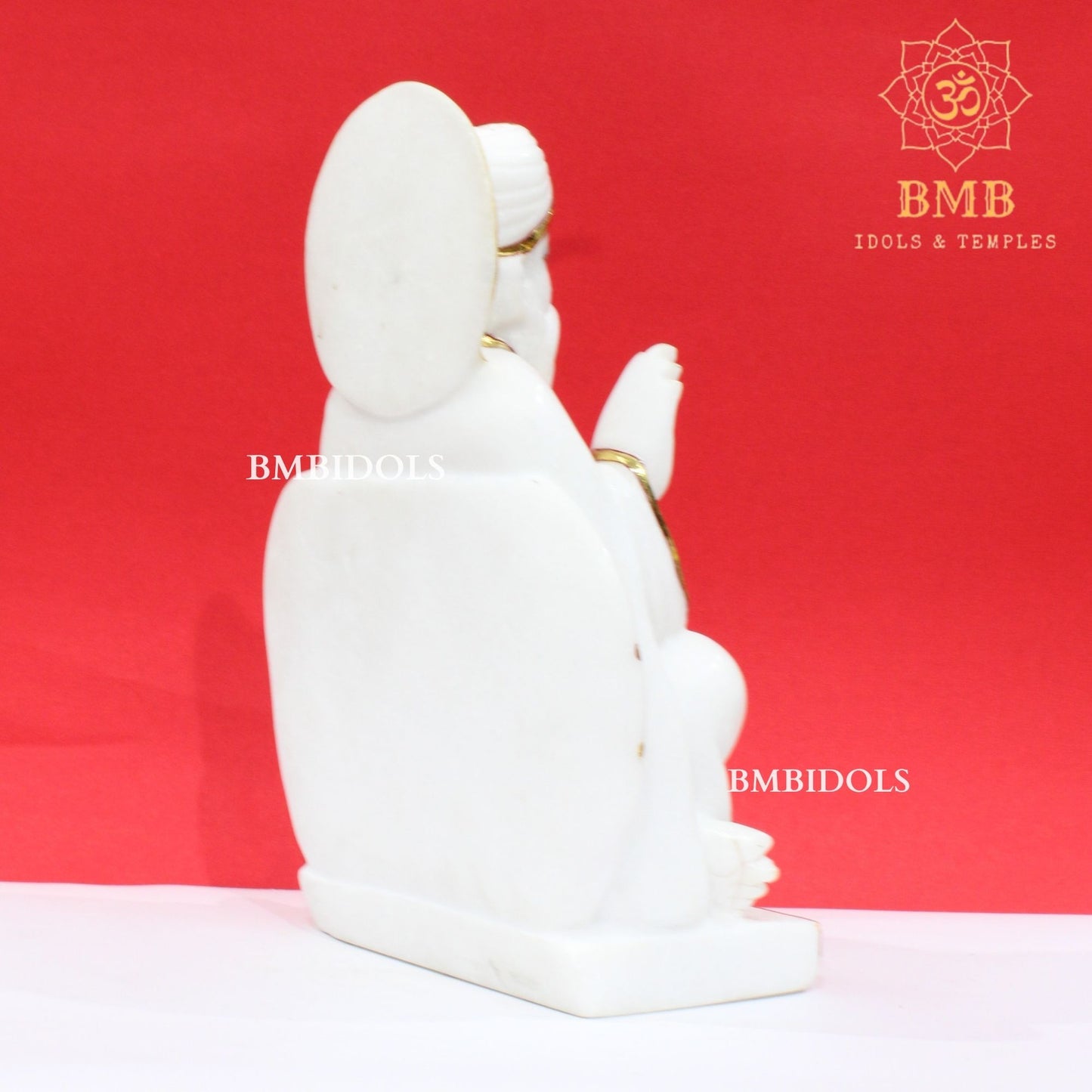 Marble Guru Nanak Dev Ji Murti in Makrana Marble in 12inches