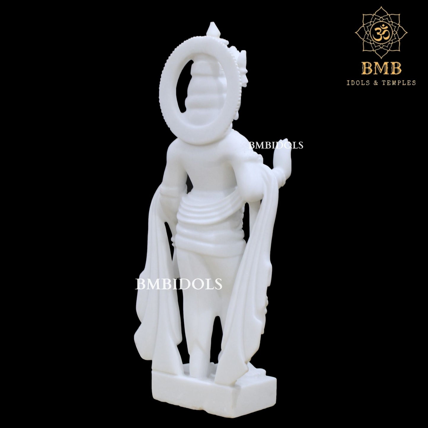 2feet Marble Radha Krishna Statue in Makrana Marble for Home and Temples