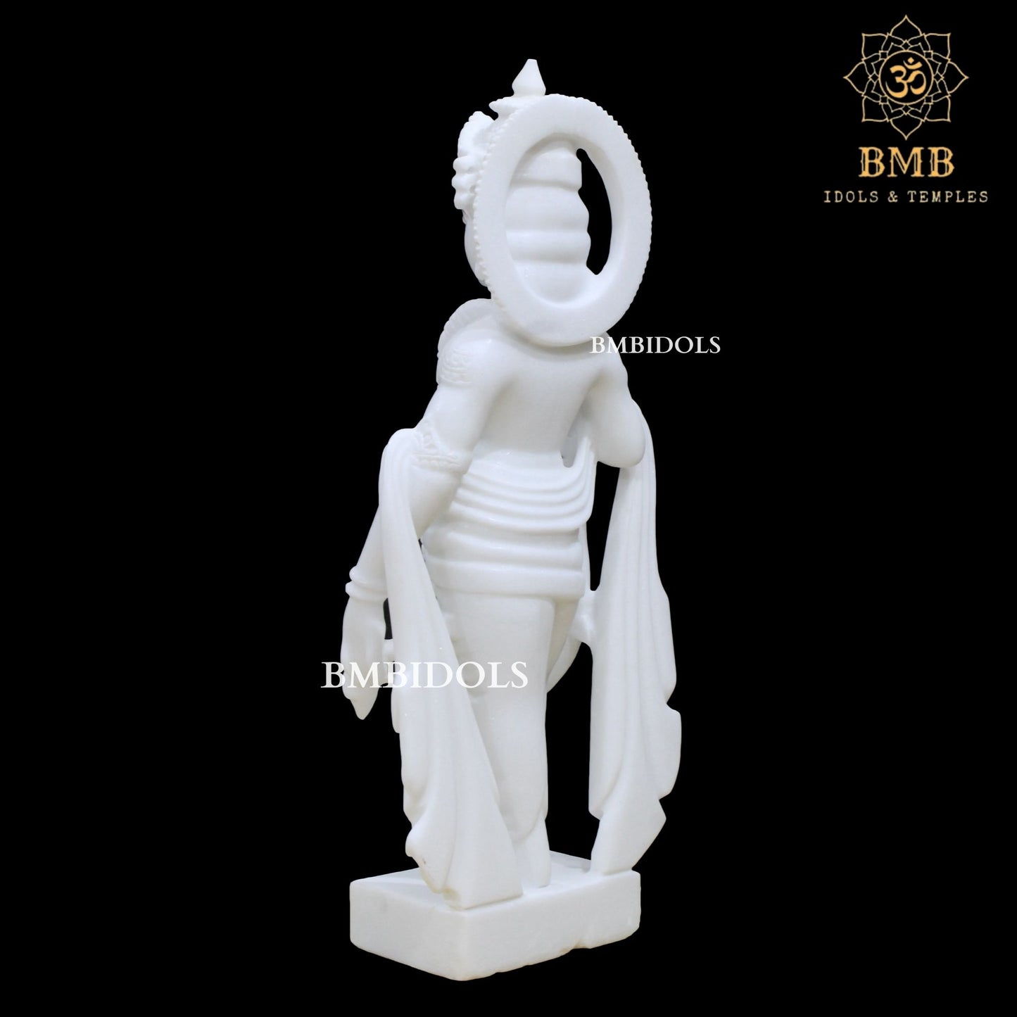 2feet Marble Radha Krishna Statue in Makrana Marble for Home and Temples