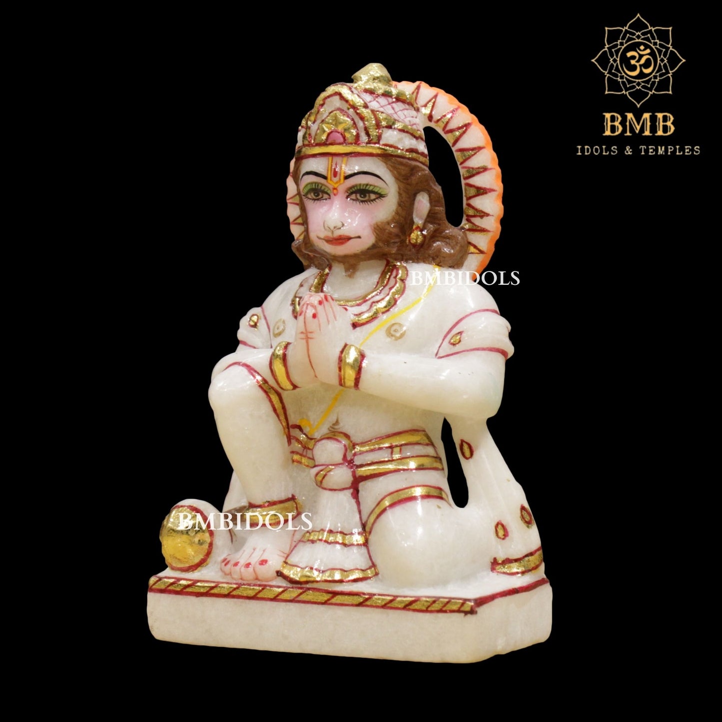 Marble Ram Darbar Murti made in Natural Makrana Marble in 18inches