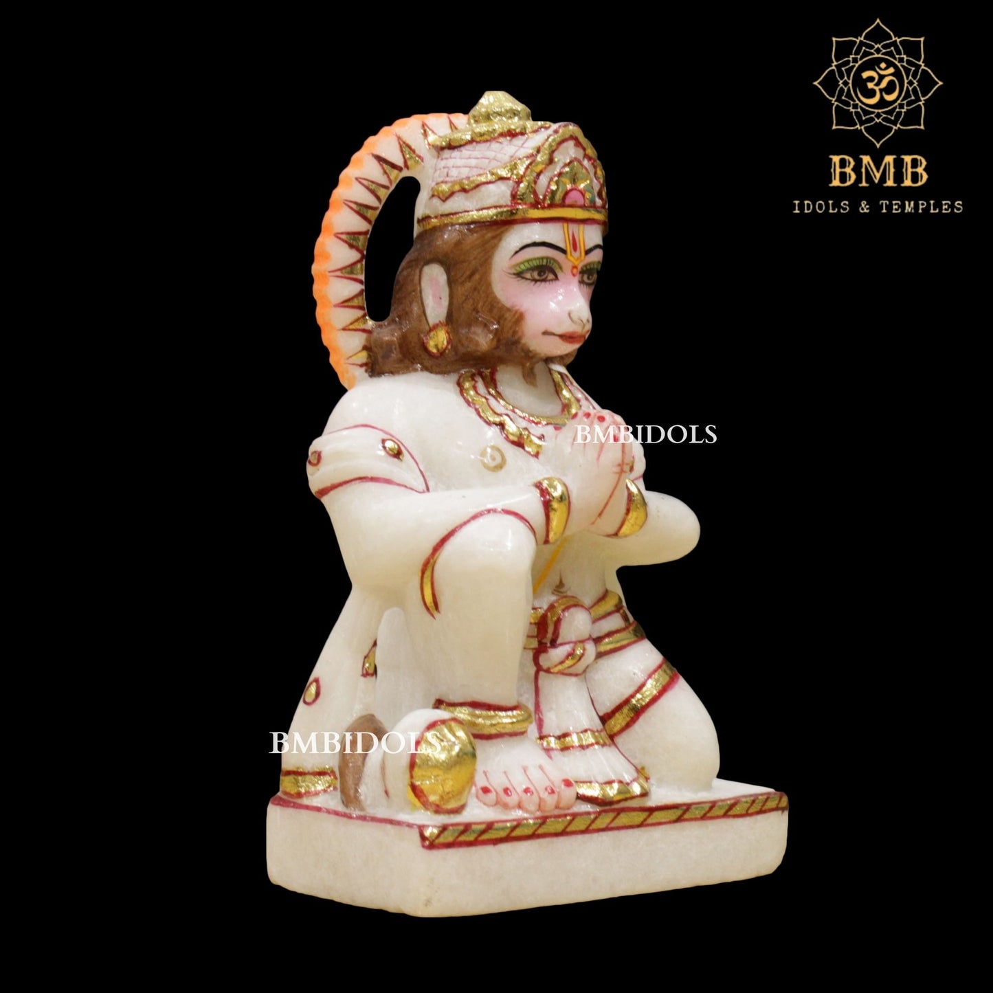 Marble Ram Darbar Murti made in Natural Makrana Marble in 18inches