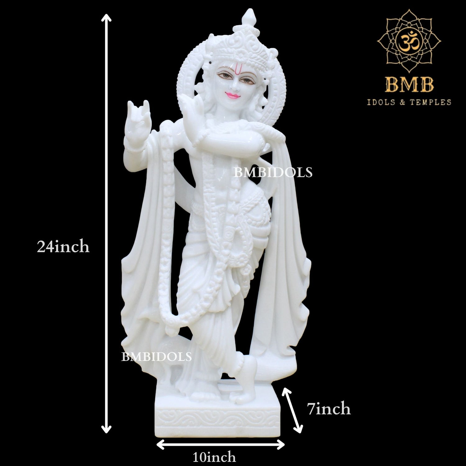 Marble Krishna Statue