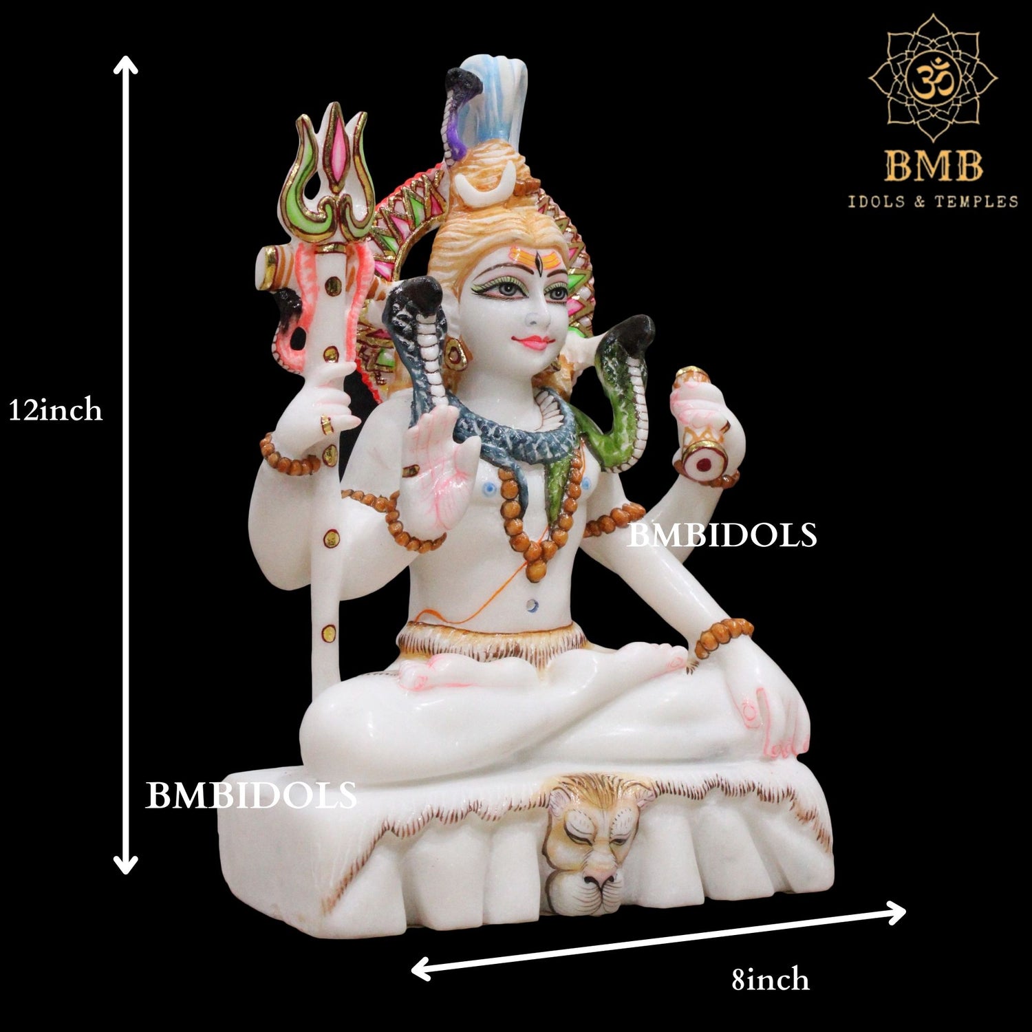 12inch Shiv Marble Murti