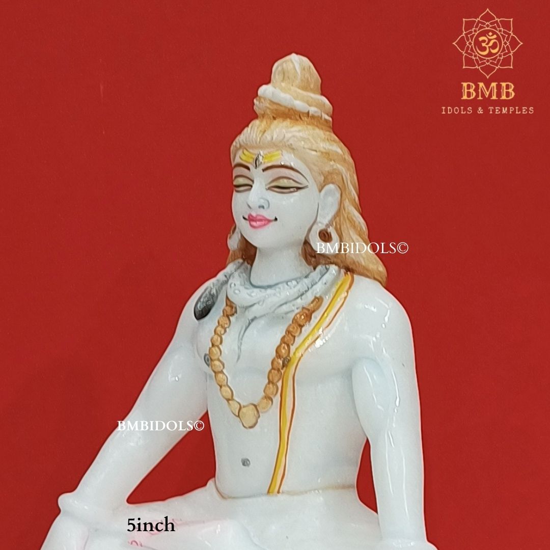 Marble Shiva Statue in Meditation Posture Made in Makrana Marbles