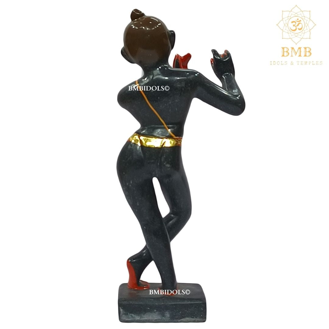Marble Iskcon Radha Krishna Murti Vigrah made in White and Blackstone