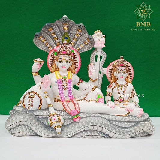 Marble Lakshmi Narayan Statue