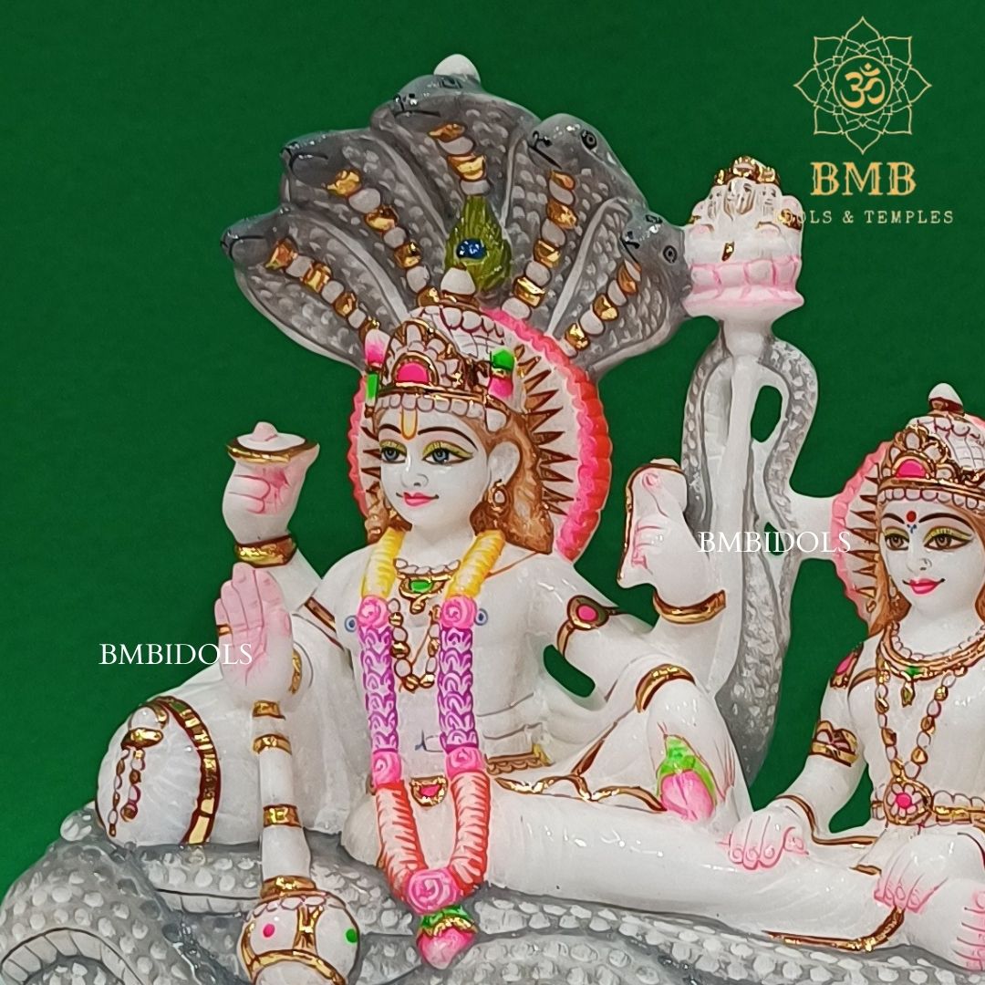 Marble Lakshmi Narayan Statue ( Vishnu Lakshmi) made in Makrana Marble