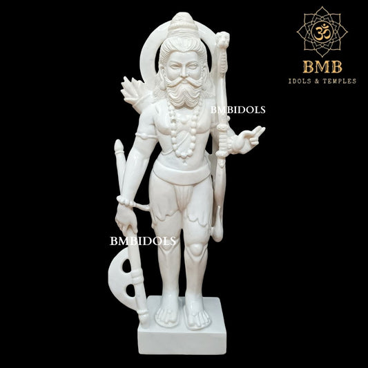 Marble Parshuram Bhagwan Murti made in Makrana Marble in 24inches