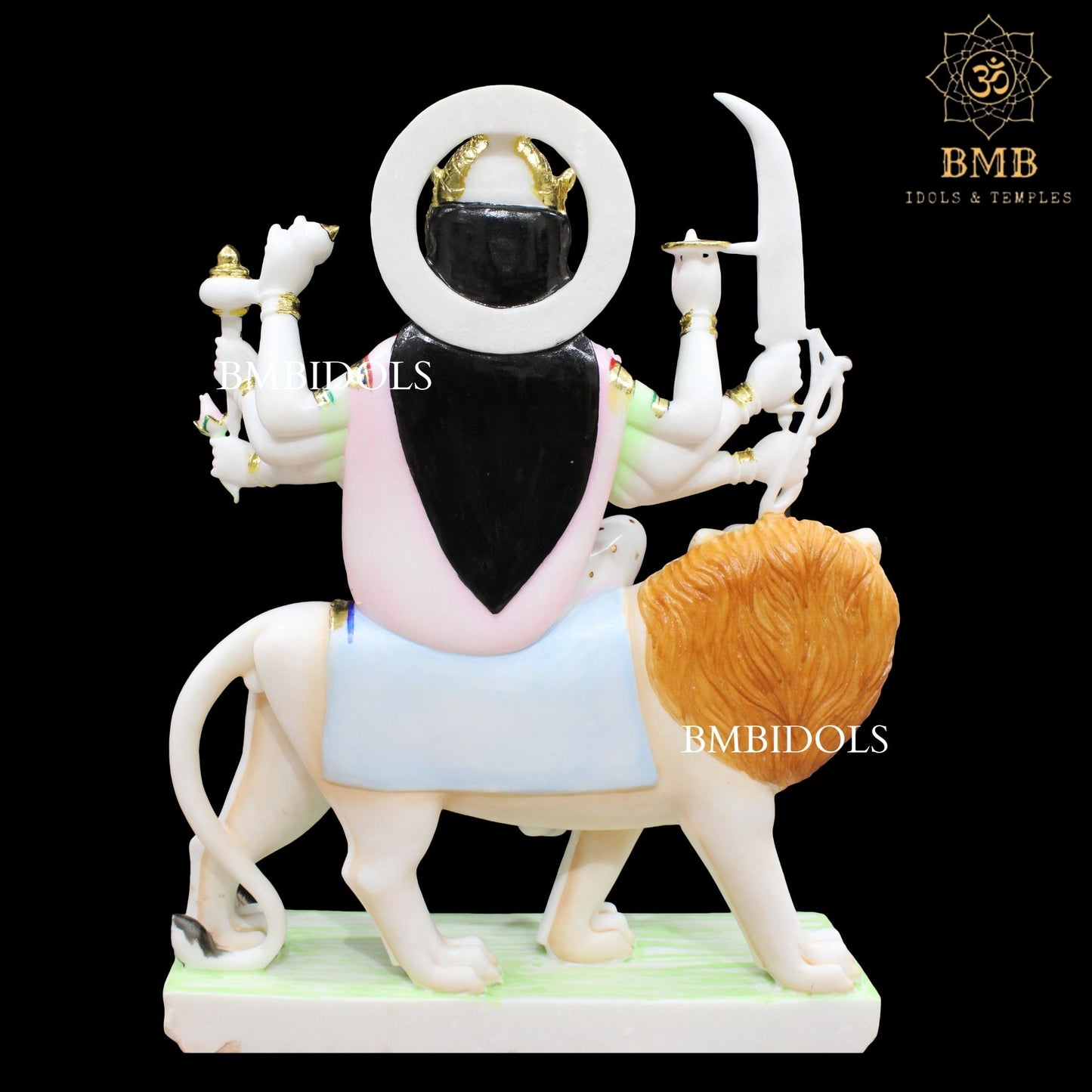 Marble Durga Mata Statue made in Natural Makrana Marble in 2.5feet